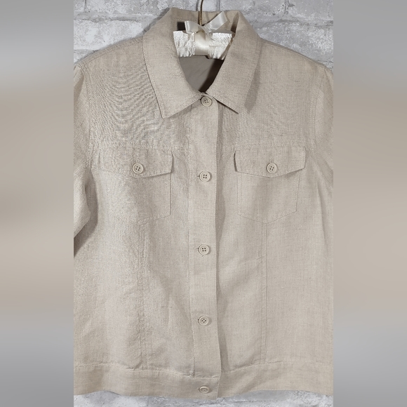 Liz Claiborne Linen Jacket - Picture 4 of 9